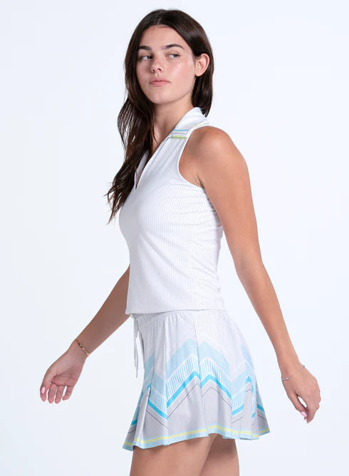 Lucky in Love LAVISH LANE Pinstripe Lanes Sleeveless