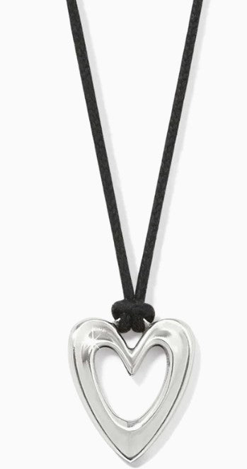 Brighton Cascade Open Heart Cord Necklace