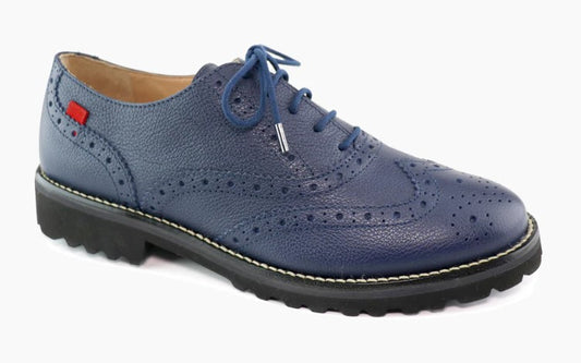 Marc Joseph Central Park West Golf Shoe in Navy Svelte Grainy