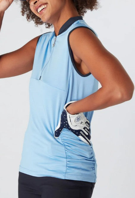 SWING OUT SISTER Solids Christy Sleeveless Polo (Multiple Colors)