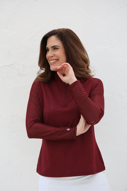 FAMARA Long Sleeve Golf Shirt (Multiple Colors) NEW COLORS