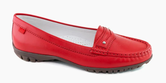 Marc Joseph Clifton Golf Shoe in Pepper Red Napa