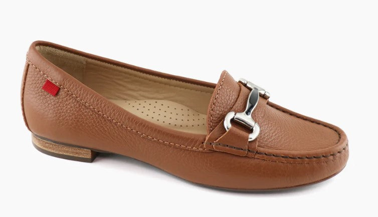 Marc Joseph Grand St Golf Shoe in Cognac Tumbled