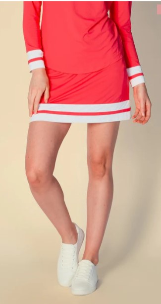 G Lifestyle Spring Color Block 16" Skirt Set (Multiple Colors)