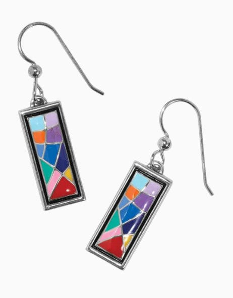 Brighton Colormix Block French Wire Earrings