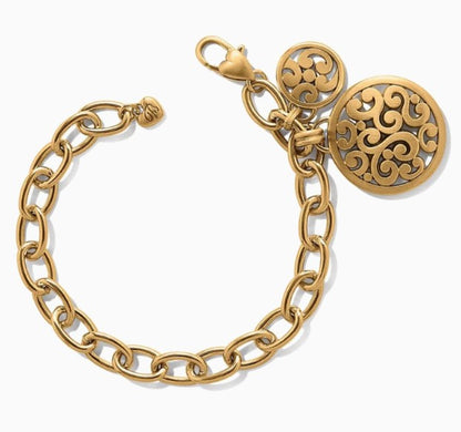Brighton Bracelet Contempo Medallion Link (Multiple Colors)