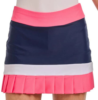 TZU TZU DARBY NAVY-PUNCH-WHITE SKORT 16"