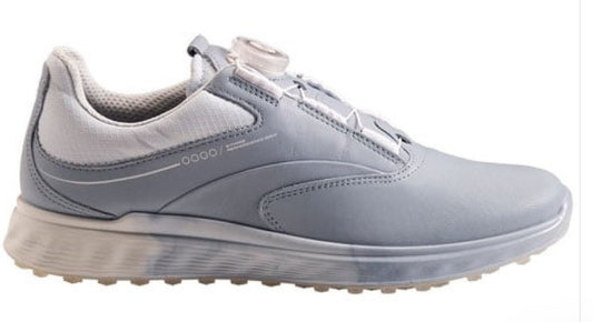 ECCO WOMEN'S GOLF S-THREE BOA SHOE in DUSTY BLUE/AIR