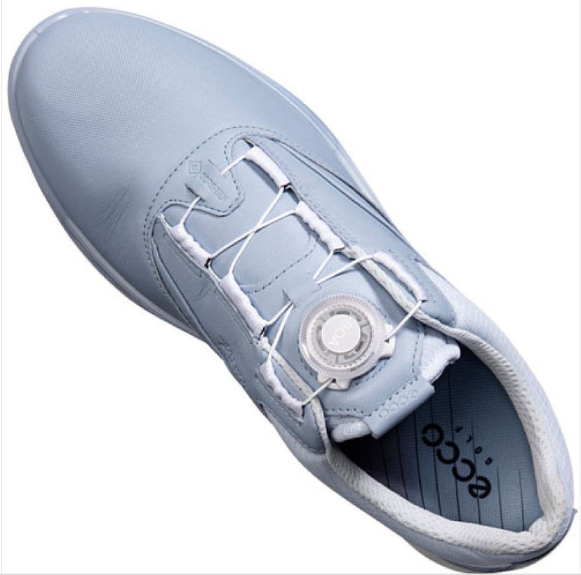 ECCO WOMEN'S GOLF S-THREE BOA SHOE in DUSTY BLUE/AIR