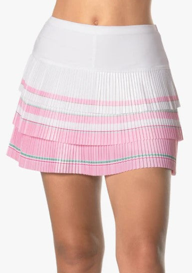 Lucky in Love Deco In Love Deco Stripe Pleated Skort 15.5"