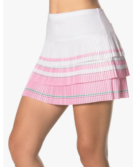 Lucky in Love Deco In Love Deco Stripe Pleated Skort 15.5"