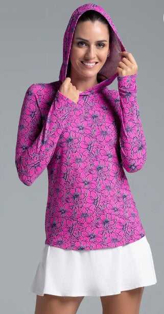 IBKUL Diana Print Long Sleeve Hoody