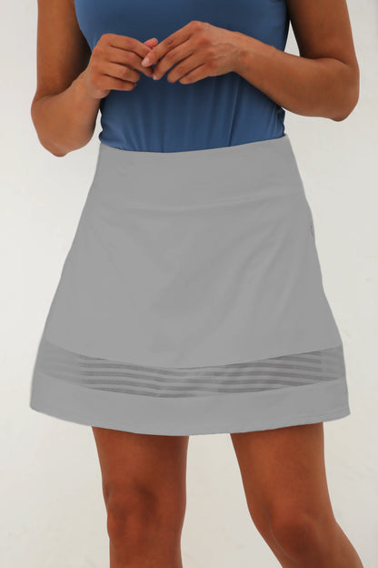 FAMARA DRIFTWOOD A-Line Sheer Hem Golf Skort 17" (Multiple Colors)