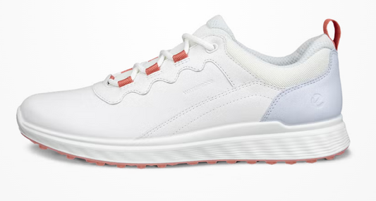 ECCO Women's Golf Shoe S-Casual in WHITE/BLUE