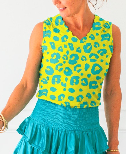 The Bubble BAY BREEZE Emily Sleeveless Top in ANIMAL BB