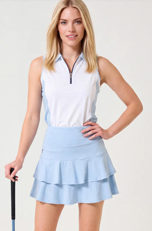 GGBLUE SNOW LEOPARD Emma Skort 17"