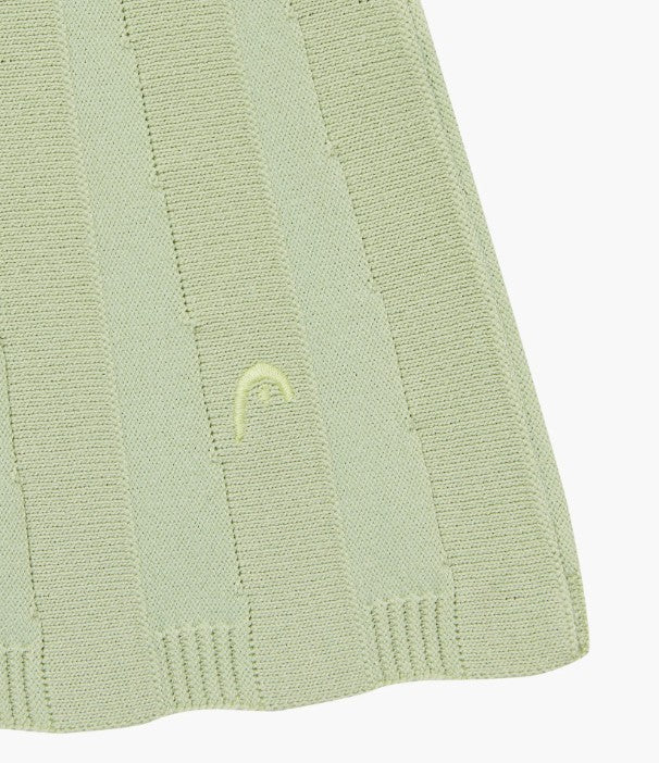 HEAD GOLF Eyelet Knit Skirt in Mint