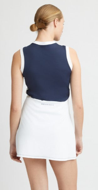 Rohnisch Eleonor Navy and White Sleeveless Dress 34"