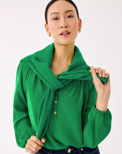 LILLY PULITZER Elsa Silk Top Long Sleeve (Multiple Colors)