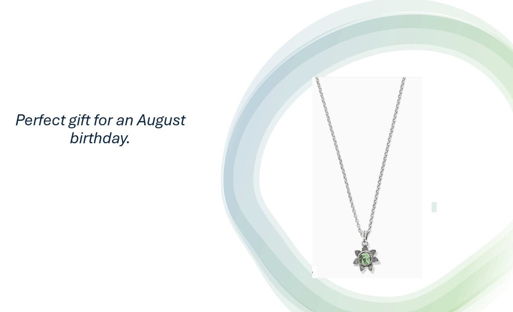 Brighton Everbloom Sunflower Necklace - Peridot (August Birthstone)