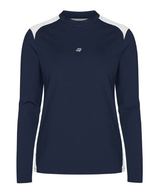 Rohnisch Eyra Navy and White Brushed Long Sleeve Top