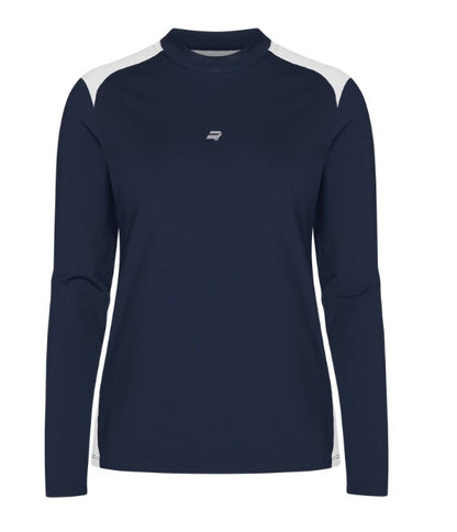 Rohnisch Eyra Navy and White Brushed Long Sleeve Top