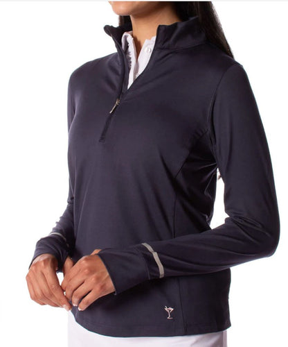 Golftini Long Sleeve Zip Fabulous Mock Pullover (Multiple Colors)