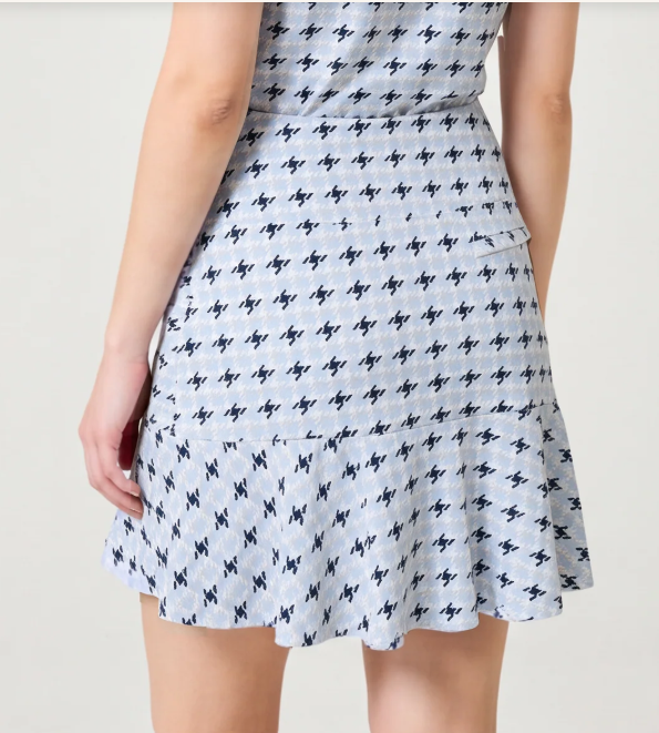GGBlue SNOW LEOPARD Flare Ice Skort 17.5
