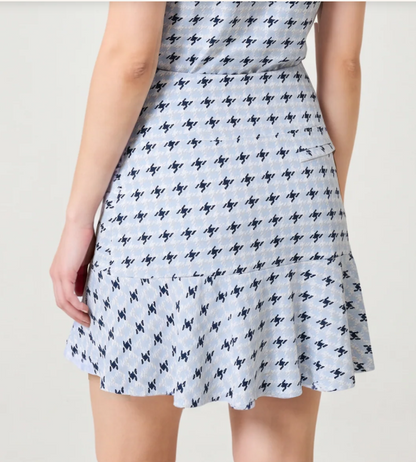 GGBlue SNOW LEOPARD Flare Ice Skort 17.5