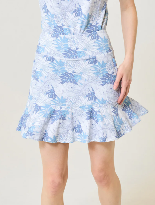 GG Blue CRYSTAL COVE Flare Ice Skort 17.5"