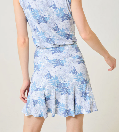 GG Blue CRYSTAL COVE Flare Ice Skort 17.5"