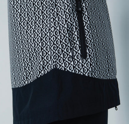 Daily Sports Faenza Rain Jacket in Diamond Black and White Print