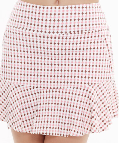 GGBlue ROSE DIAMONDS Flare Ice Skort 17.5"