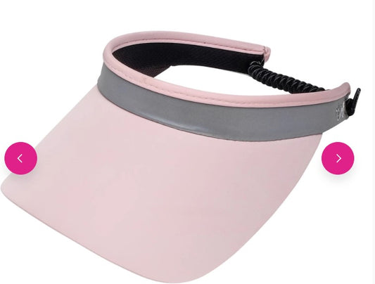 GloveIt Fore Ever Pink Print Solid Coil Visor