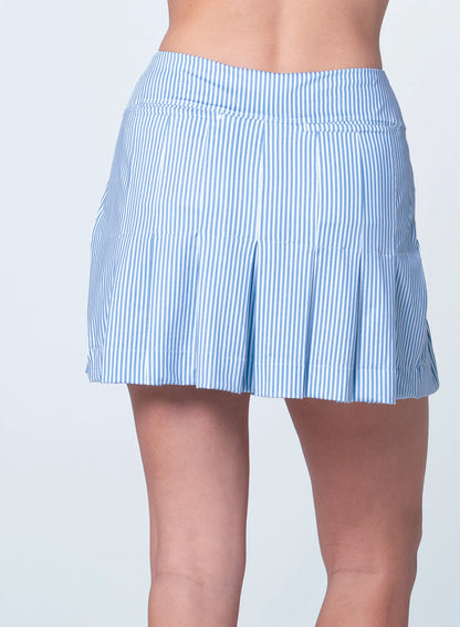 Lucky in Love Linen Nouveau Stripe Skirt