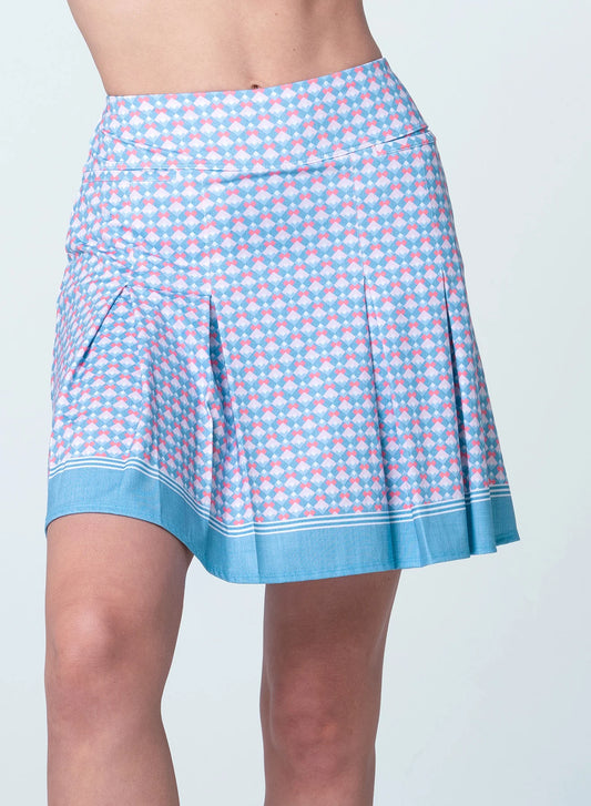Lucky in Love Linen Nouveau Glam Pleat Skort