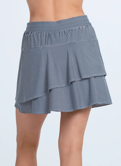 Lucky in Love TECH SEERSUCKER Seersucker Flounce Skort (Multiple Colors)