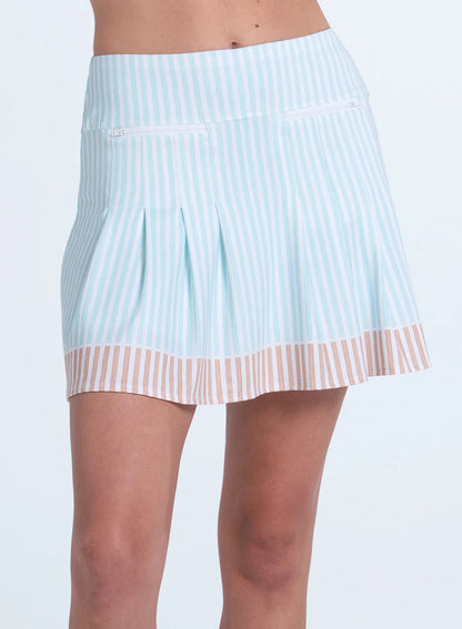 Lucky in Love RIVIERA BREEZE Riviera Stripe Pocket Skort 15.5"