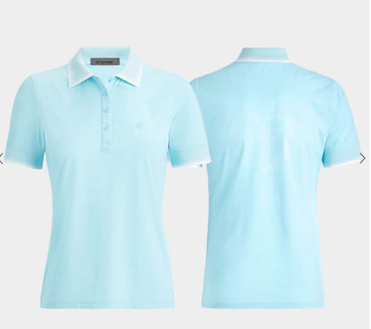 G/FORE APPAREL GLITCH HEART G'S SILKY TECH NYLON SHORT SLEEVE POLO (MULTIPLE COLORS)