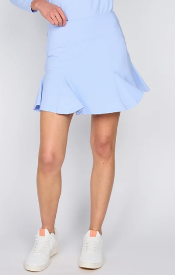 G Lifestyle Flare Godet Skort 17" (Multiple Colors)