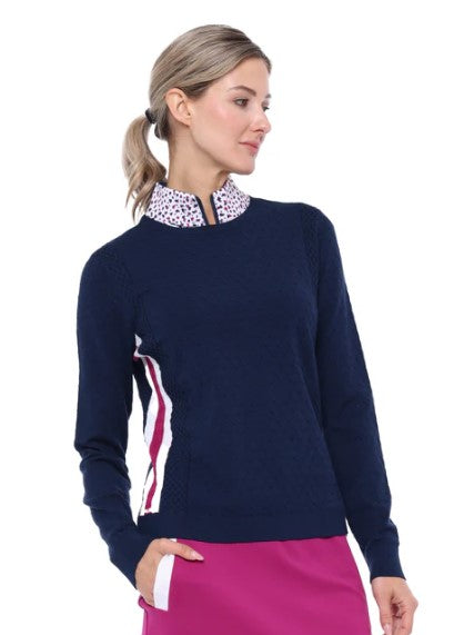 Belyn Key ABBEY ROAD GREENSIDE CABLE SWEATER