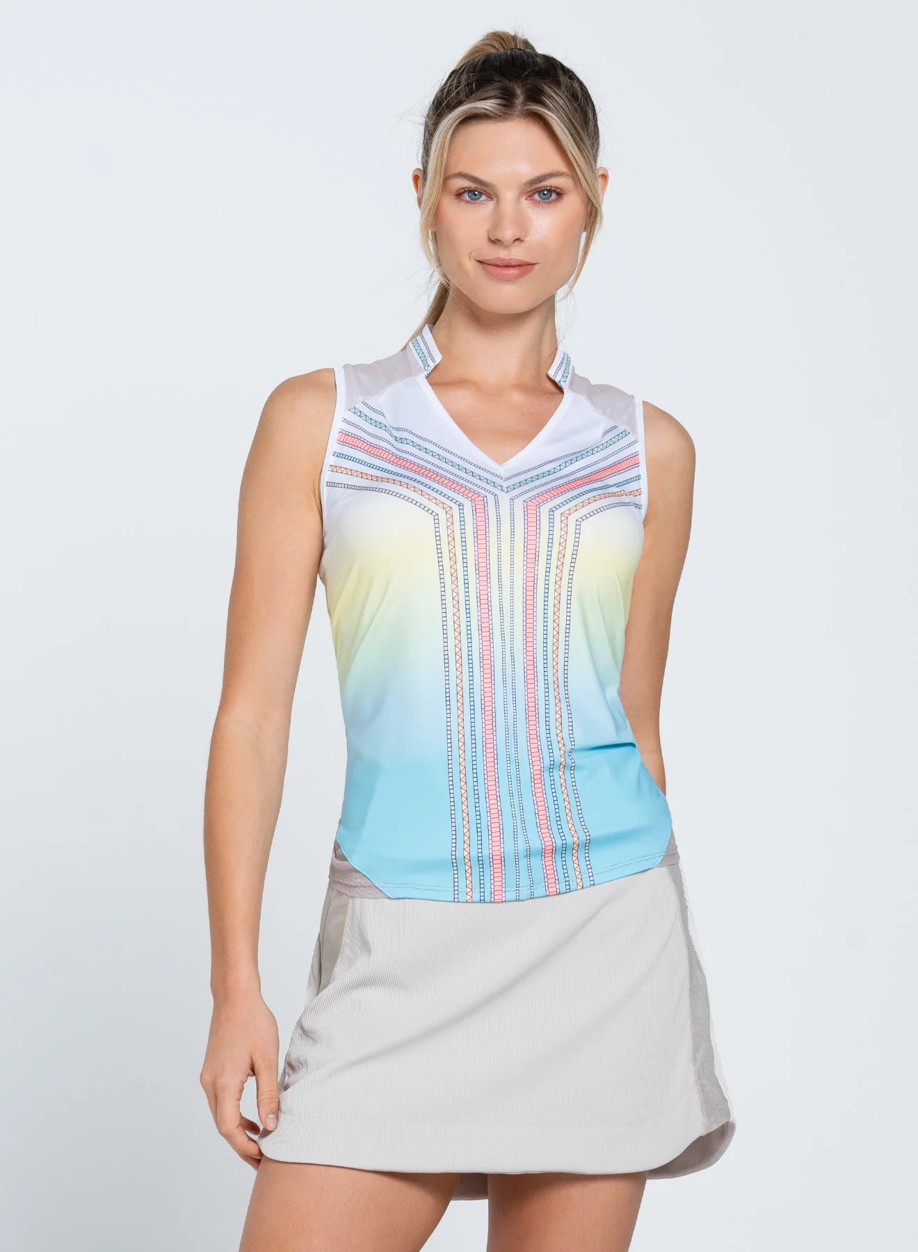 Lucky in Love Lucky Club Tie Back Tank – Gals on and off the Green