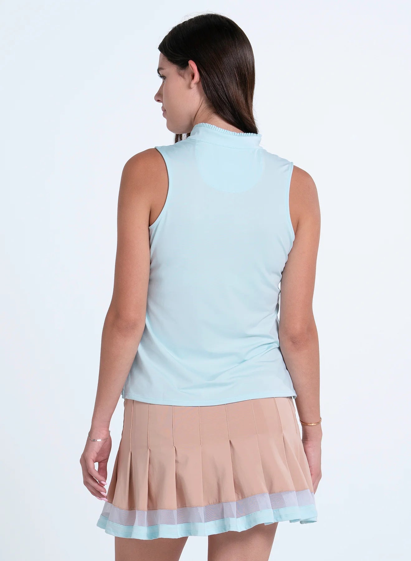 Lucky in Love RIVIERA BREEZE Pleated Placket Sleeveless