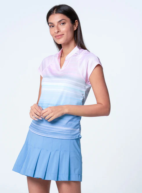 Lucky in Love Linen Nouveau Linen Vision Ruche Short Sleeve