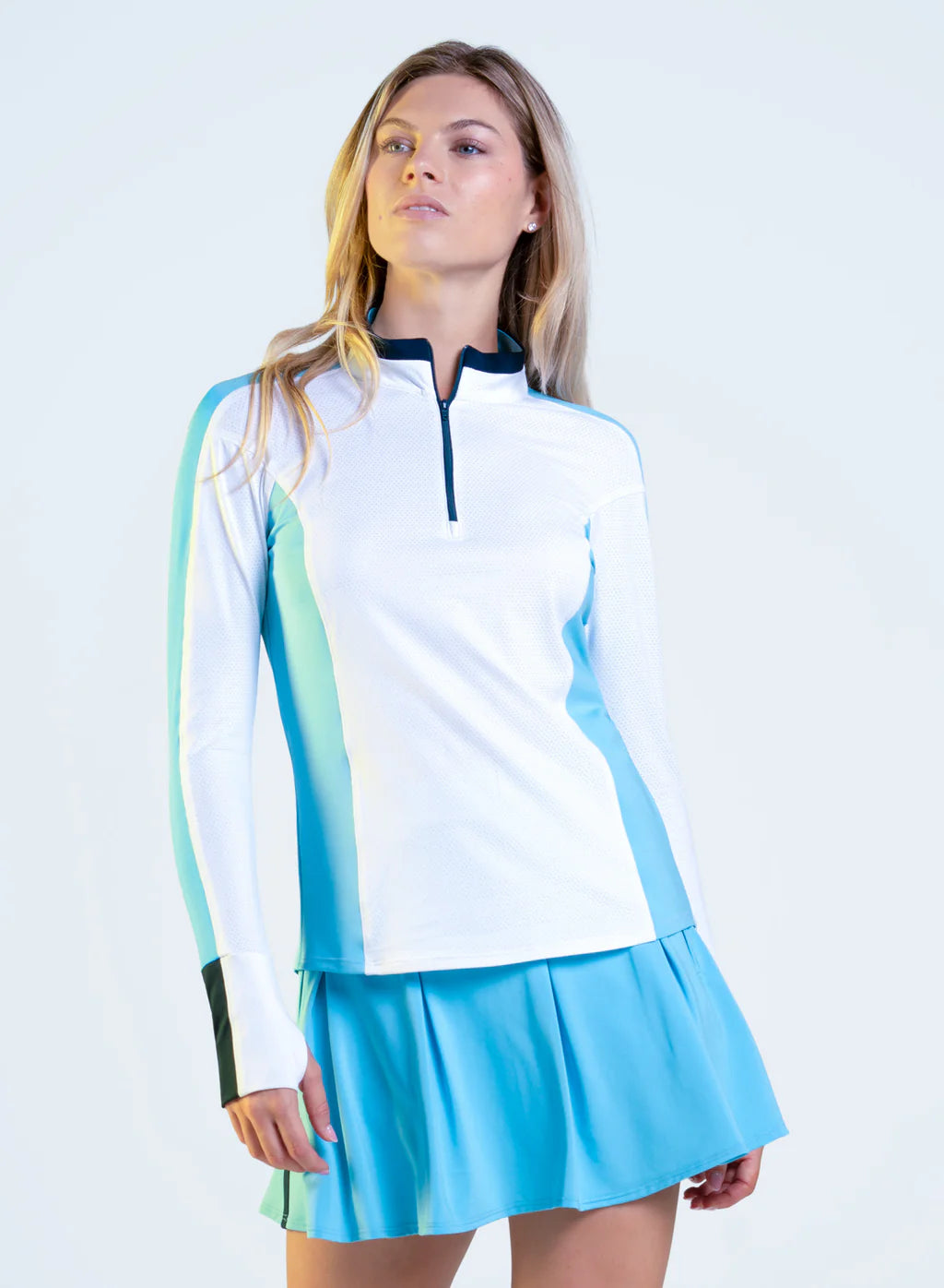 Lucky in Love UPTOWN GIRL Zip & Drive 1/4 Zip Long Sleeve