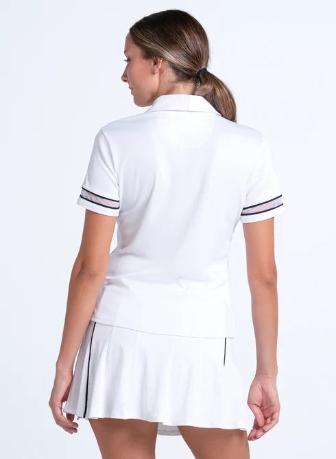 Lucky in Love TECH SEERSUCKER Piped Fairway Short Sleeve Polo (Multiple Colors)