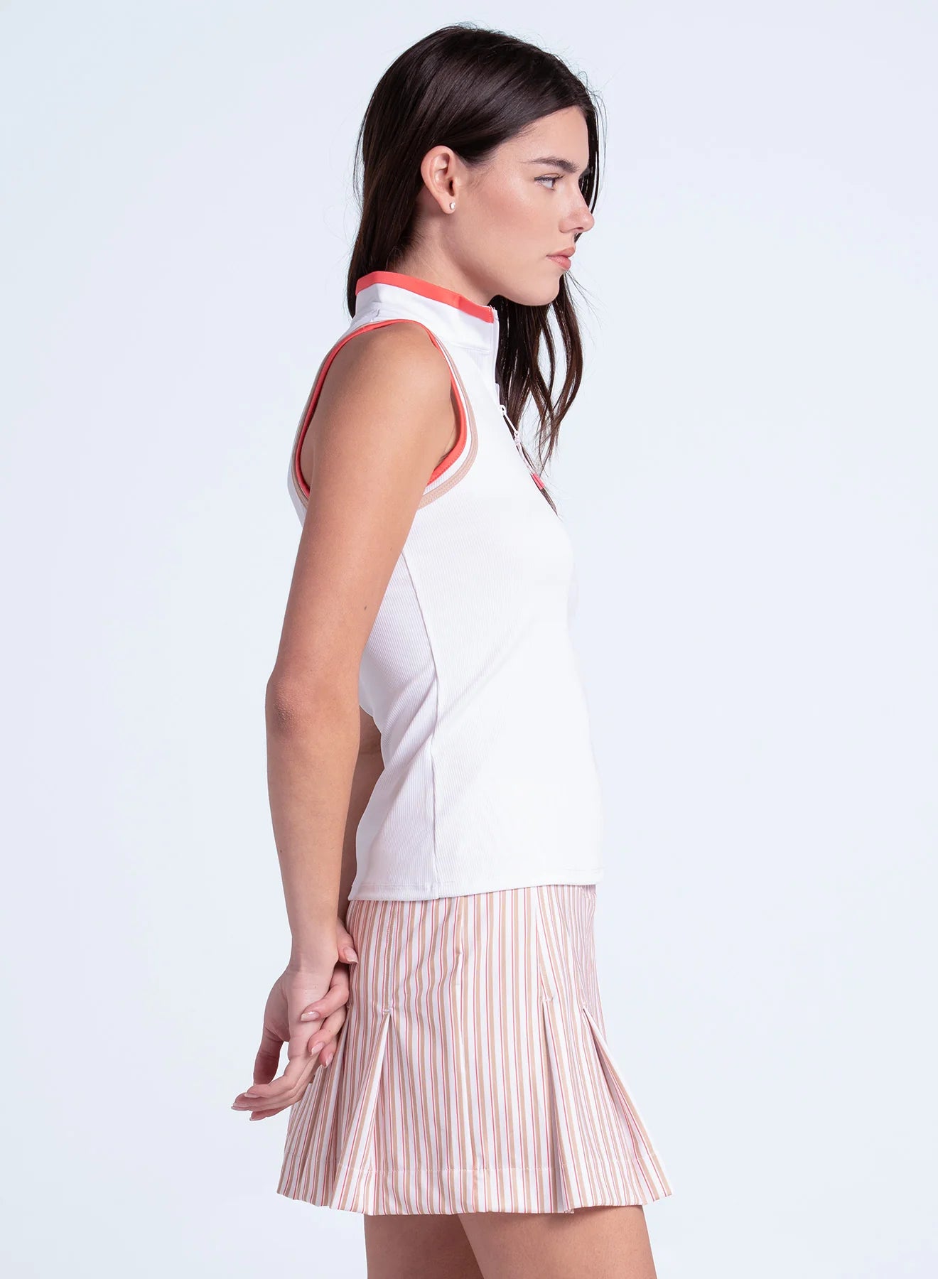 Lucky in Love AT THE CLUBHOUSE Double Classic Mock Neck Tank