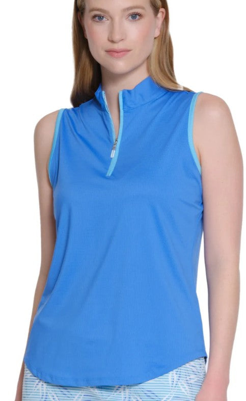 SPORT HALEY AZURE SKY Gabby Sleeveless Polo