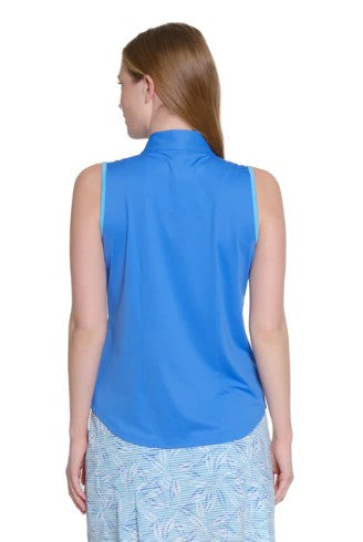 SPORT HALEY AZURE SKY Gabby Sleeveless Polo