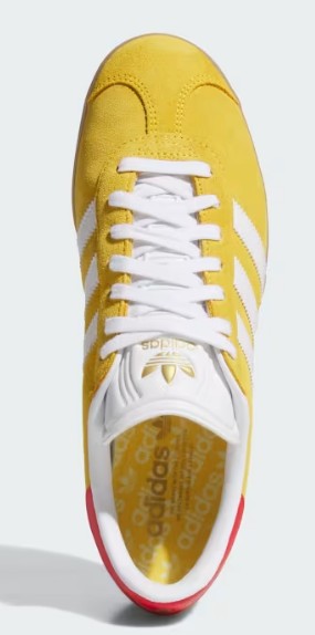 Adidas Gazelle Spikeless Golf Shoes in Bold Gold / Cloud White / Better Scarlet